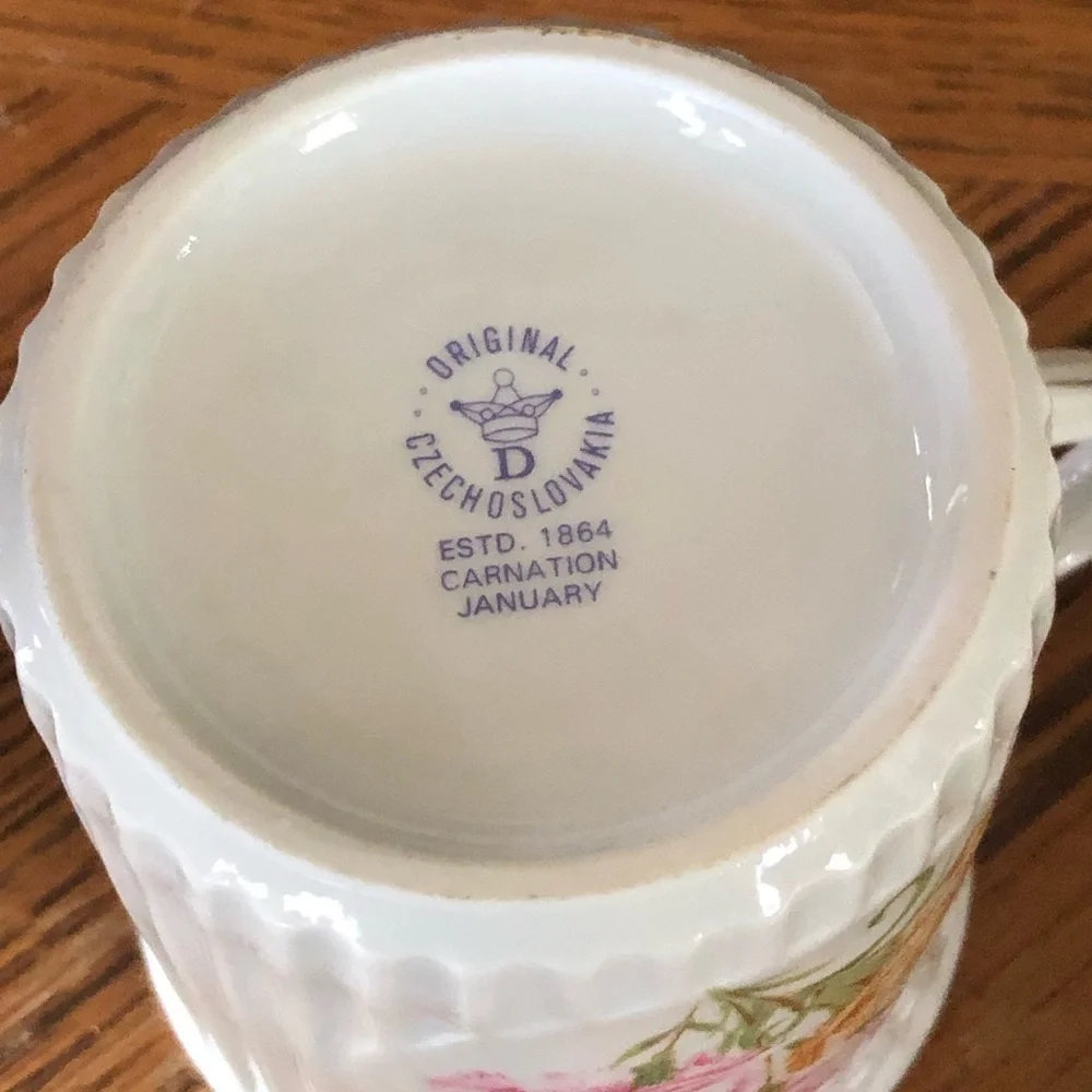JANUARY Coffee Mug Bohemia Porcelain